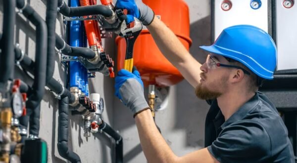 man-installs-heating-system-house-checks-pipes-with-wrench_169016-55834